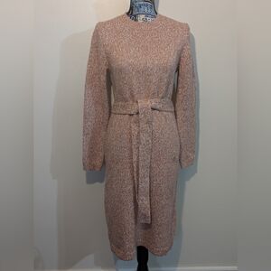 Ann Taylor Vintage Knit Sweater Belted Dress